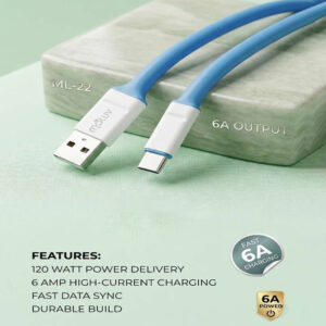 120W 6 Amp / DATA & CHARGING C-TYPECABLE
